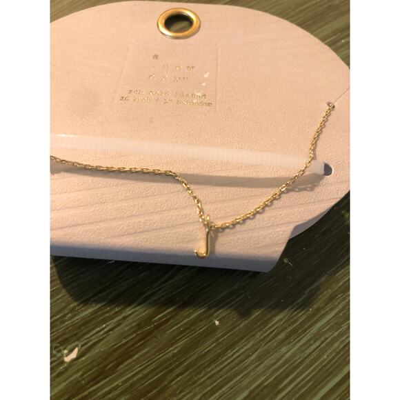 A New Day NWT 14k Gold Plated 16" Initial "J" Necklace with 3" Extender - Picture 2 of 3